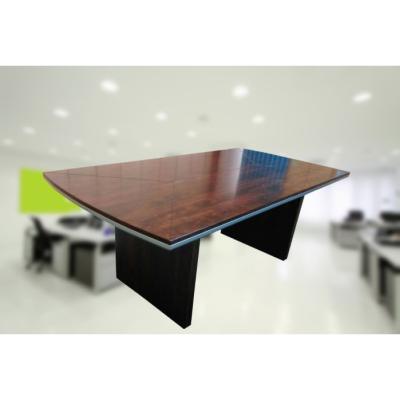 【簡素材辦公家具OA】漂亮扎實重船型會議桌 桌面有線條設計  高級款材質好