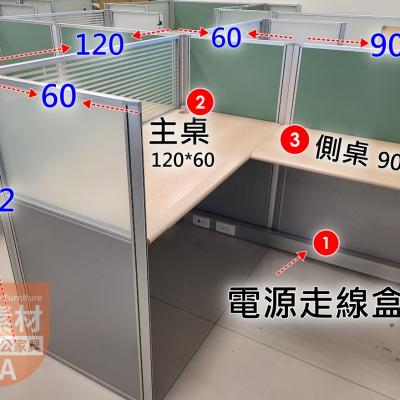 【簡素材二手OA辦公家具場.二手好物】2.5鋁合金屏風30人座位/二手省錢平價 /專人幫你組合