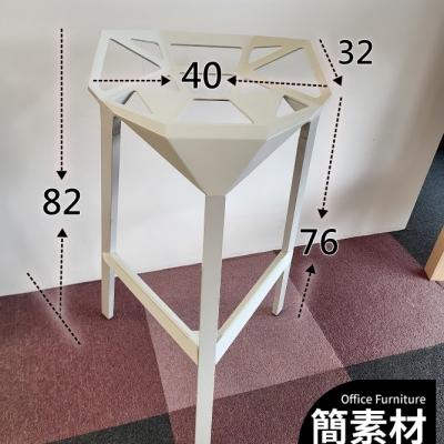 簡素材OA【買便宜辦公室家具  】白色設計款高腳吧檯餐桌椅